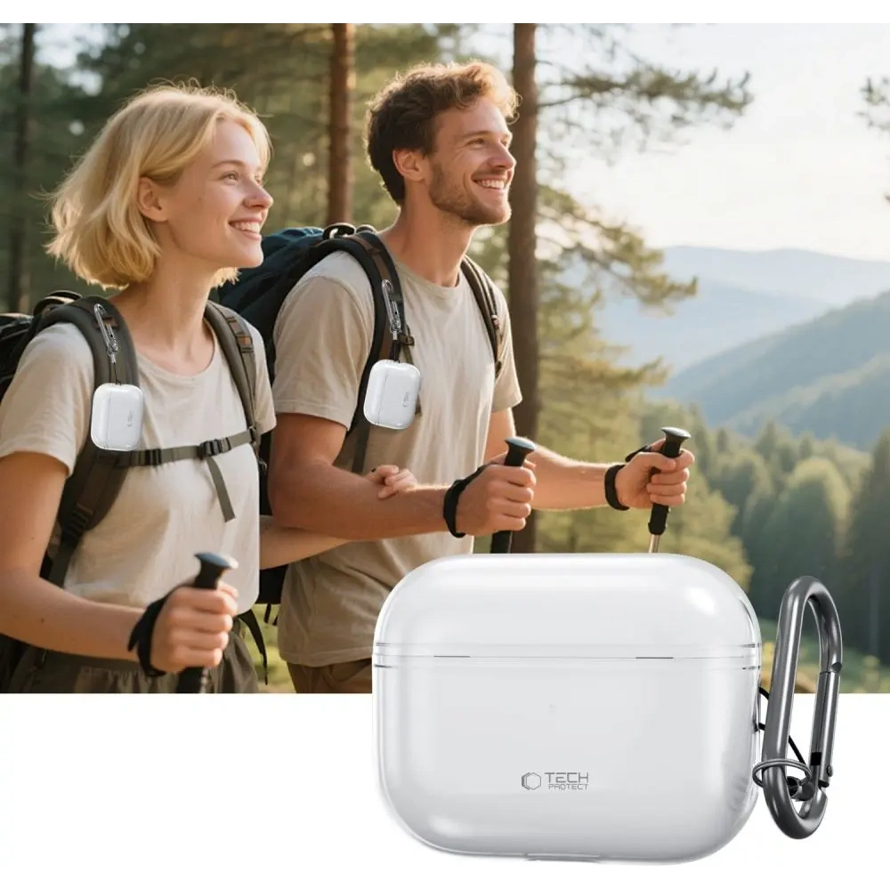 Etui Tech-Protect Flexair do Apple AirPods Pro 3 Clear
