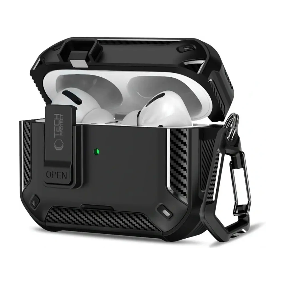 Etui Tech-Protect Carbonox MagSafe do Apple AirPods Pro 3 Black