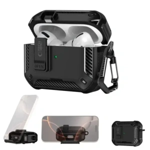 Etui Tech-Protect Carbonox MagSafe do Apple AirPods Pro 3 Black