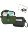 Etui Tech-Protect Slim Hook do Apple AirPods Pro 3 Olive Green