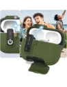 Etui Tech-Protect Slim Hook do Apple AirPods Pro 3 Olive Green