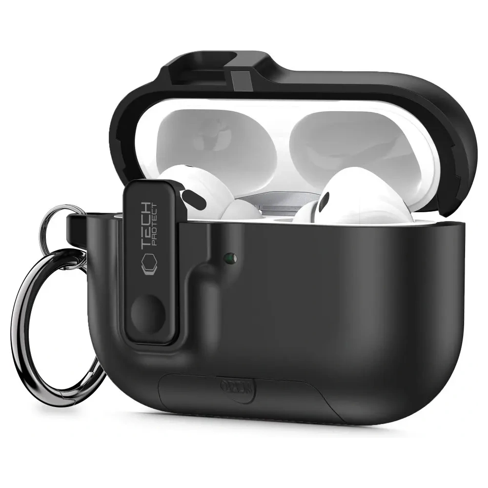 Etui Tech-Protect Slim Hook do Apple AirPods Pro 3 Black
