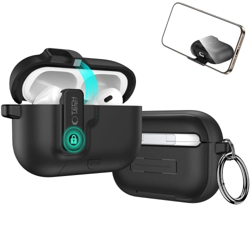 Etui Tech-Protect Slim Hook do Apple AirPods Pro 3 Black
