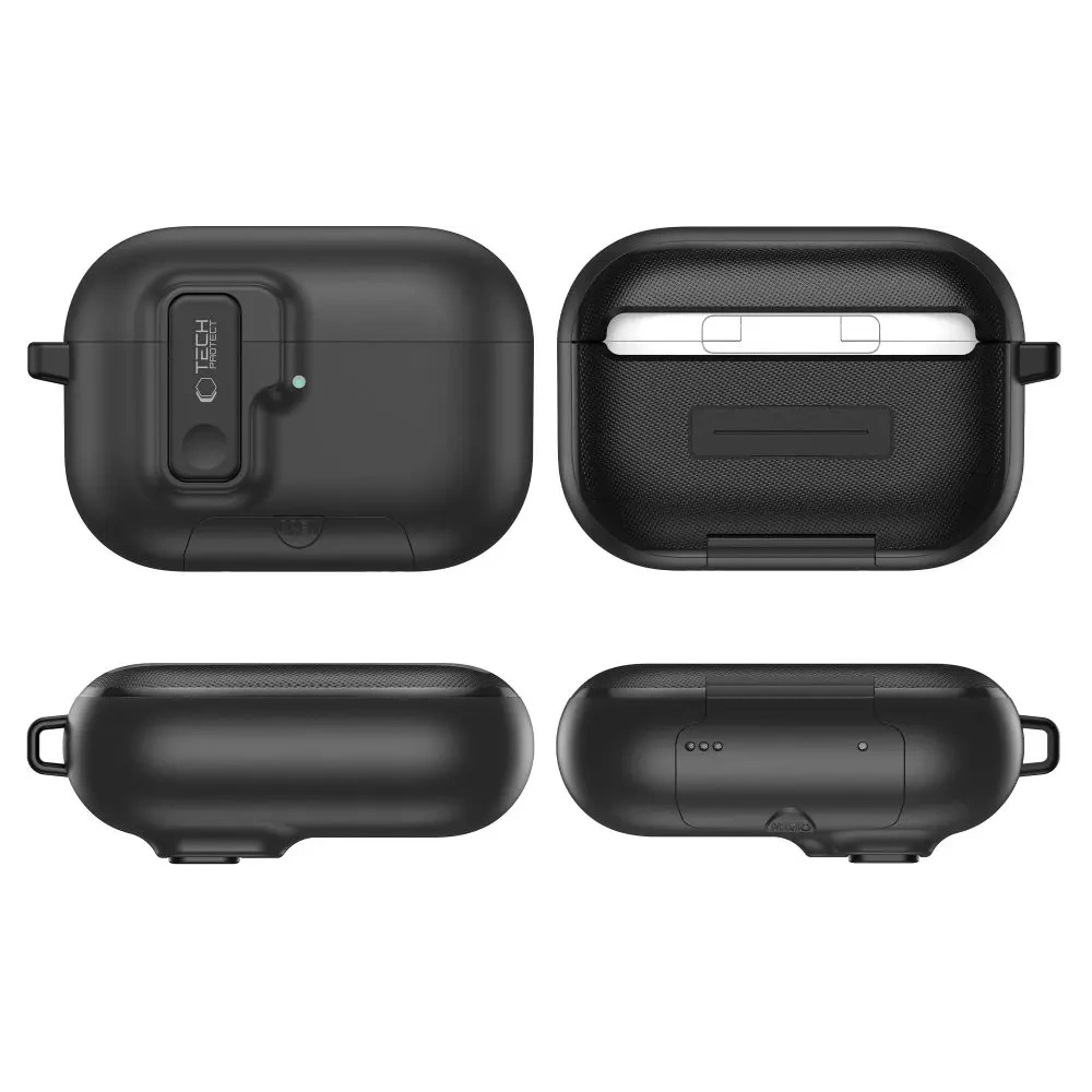 Etui Tech-Protect Slim Hook do Apple AirPods Pro 3 Black
