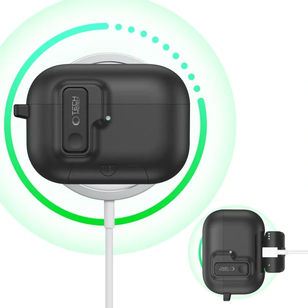 Etui Tech-Protect Slim Hook do Apple AirPods Pro 3 Black