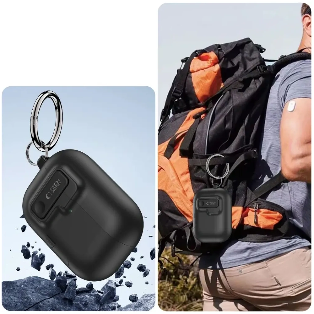 Etui Tech-Protect Slim Hook do Apple AirPods Pro 3 Black