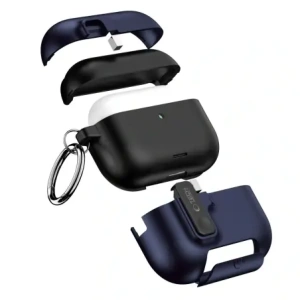 Etui Tech-Protect Slim Hook do Apple AirPods Pro 3 Navy Blue