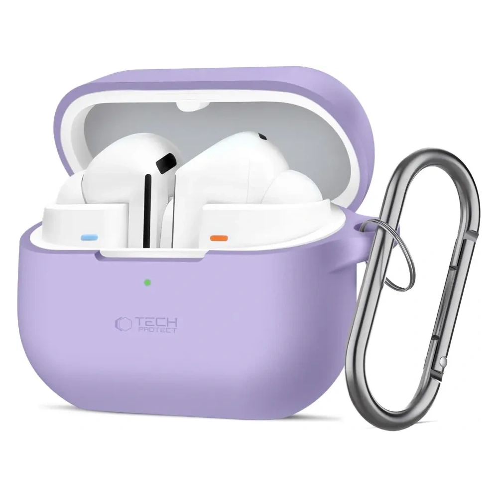 Etui Tech-Protect Silicone Hook Samsung Galaxy Buds 3 / 3 FE / 3 Pro Lavender