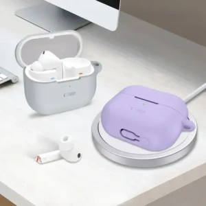 Etui Tech-Protect Silicone Hook Samsung Galaxy Buds 3 / 3 FE / 3 Pro Lavender