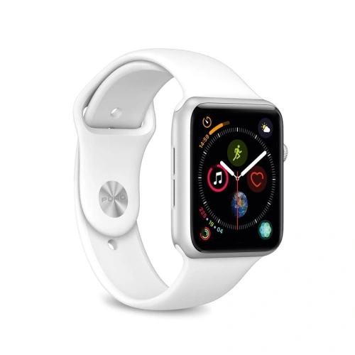 Kup Elastický pásek PURO ICON Band Apple Watch 4/5/6/7/SE/8/9/10 40/41/42mm (S/M & M/L) (bílý) - PUR137WHT - {ean13} - Sklep Home Screen