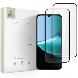 Szkło hartowane Tech-Protect Glass Fit+ do Xiaomi Redmi 15c (173mm) / Poco C85 (173mm) Black [2 PACK]