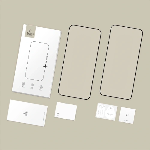 Szkło hartowane Tech-Protect Glass Fit+ do Xiaomi Redmi 15c (173mm) / Poco C85 (173mm) Black [2 PACK]