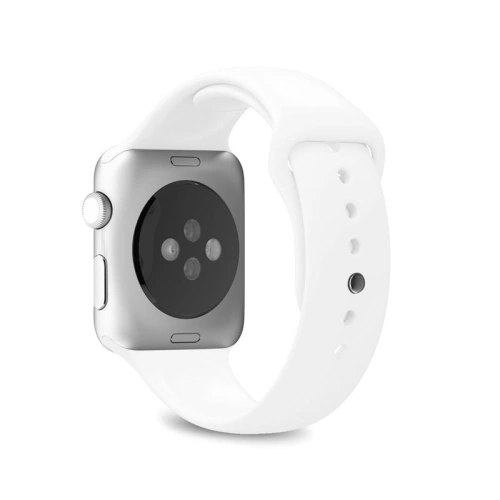 Kup Elastický pásek PURO ICON Band Apple Watch 4/5/6/7/SE/8/9/10 40/41/42mm (S/M & M/L) (bílý) - PUR137WHT - {ean13} - Sklep Home Screen