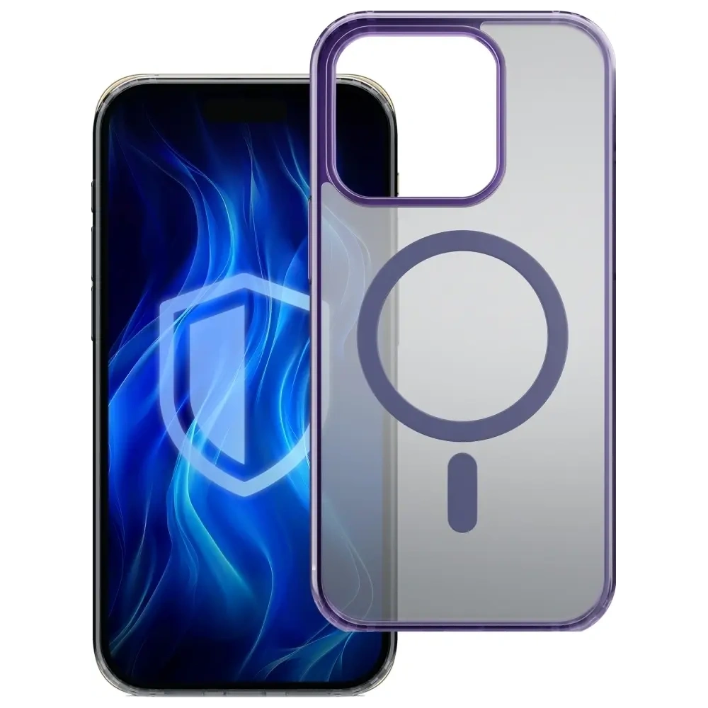 Etui 3MK Frosty MagCase do Apple iPhone 13 Pro fioletowy
