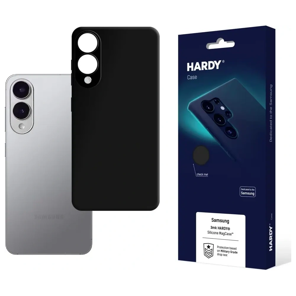 Etui 3MK HARDY Silicone MagCase do Samsung Galaxy S25 Edge czarny