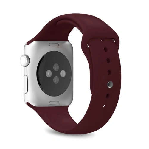 Kup Elastický pásek PURO ICON Band Apple Watch 4/5/6/7/SE/8/9/Ultra 44/45/49mm (S/M & M/L) (bordový) - PUR139RED - {ean13} - Sklep Home Screen