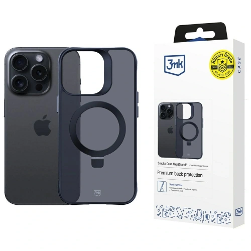 Etui z uchwytem 3MK Smoke Case Mag&Stand do Apple iPhone 16 Pro Max