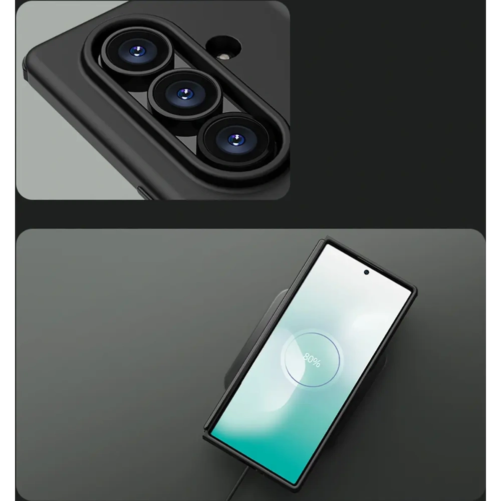 Etui Nillkin Flex Pure Fold do Samsung Galaxy Z Fold 7 z miejscem na S Pen czarne