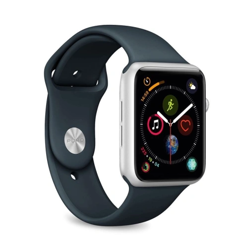 Kup Panglica elastică PURO ICON Band Apple Watch 4/5/6/7/SE/8/9/Ultra 44/45/49mm (S/M & M/L) (Albastru Navy) - PUR142NAV - {ean13} - Sklep Home Screen