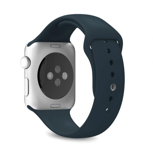 Kup Panglica elastică PURO ICON Band Apple Watch 4/5/6/7/SE/8/9/Ultra 44/45/49mm (S/M & M/L) (Albastru Navy) - PUR142NAV - {ean13} - Sklep Home Screen
