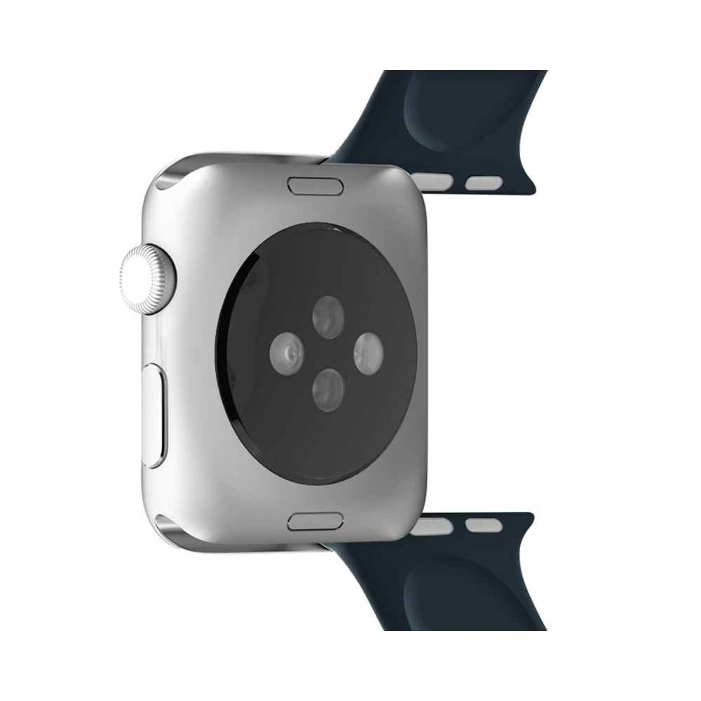 Elastyczny pasek PURO ICON Band Apple Watch 4/5/6/7/SE/8/9/Ultra 44/45/49mm (S/M & M/L) (Navy Blue)