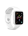 P strap elastic PURO ICON Band Apple Watch 4/5/6/7/SE/8/9/Ultra 44/45/49mm (S/M & M/L) (alb)