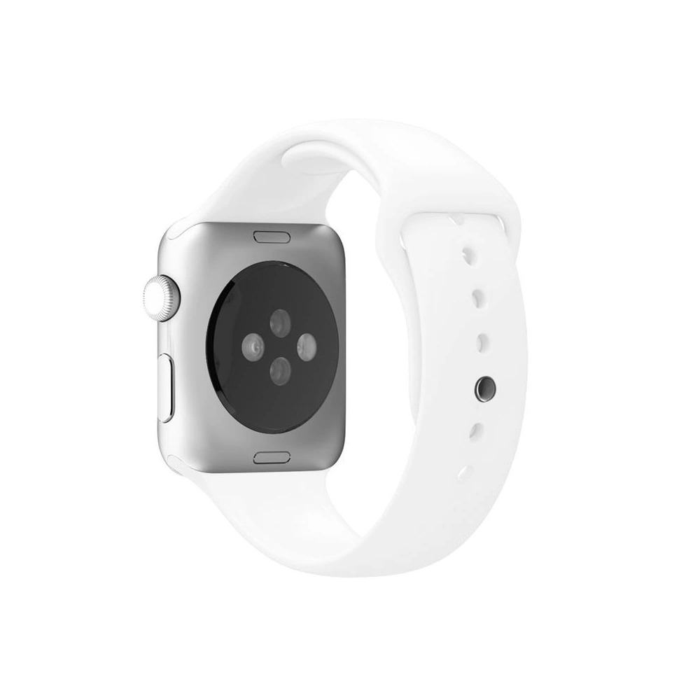 Elastyczny pasek PURO ICON Band Apple Watch 4/5/6/7/SE/8/9/Ultra 44/45/49mm (S/M & M/L) (biały)