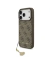 Etui Guess 4G Charms Collection MagSafe do Apple iPhone 17 Pro brązowy
