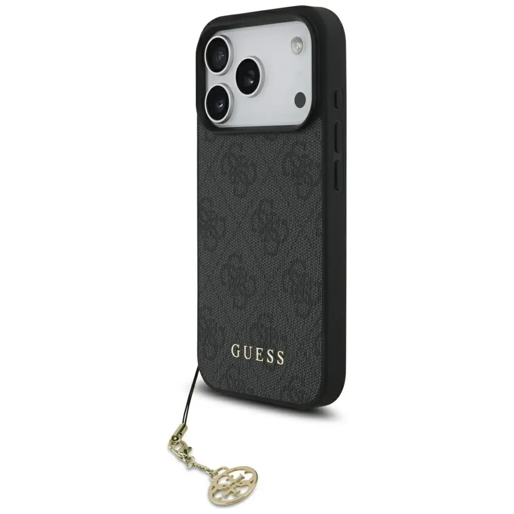 Etui Guess 4G Charms Collection MagSafe do Apple iPhone 17 Pro czarny