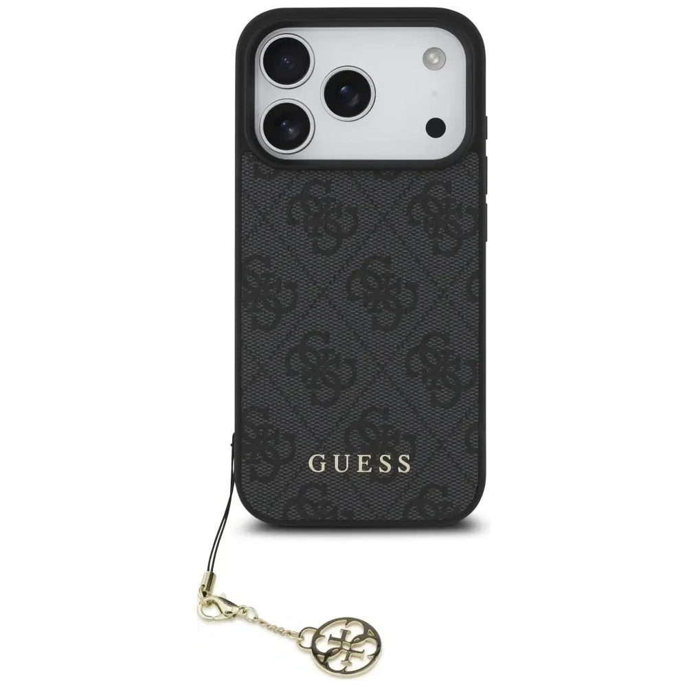 Etui Guess 4G Charms Collection MagSafe do Apple iPhone 17 Pro czarny