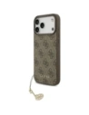 Etui Guess 4G Charms Collection MagSafe do Apple iPhone 17 Pro Max brązowy