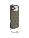 Etui Guess 4G Charms Collection MagSafe do Apple iPhone 17 Pro Max brązowy