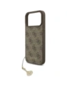 Etui Guess 4G Charms Collection MagSafe do Apple iPhone 17 Pro Max brązowy