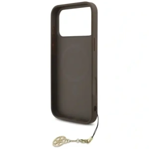 Etui Guess 4G Charms Collection MagSafe do Apple iPhone 17 Pro Max brązowy