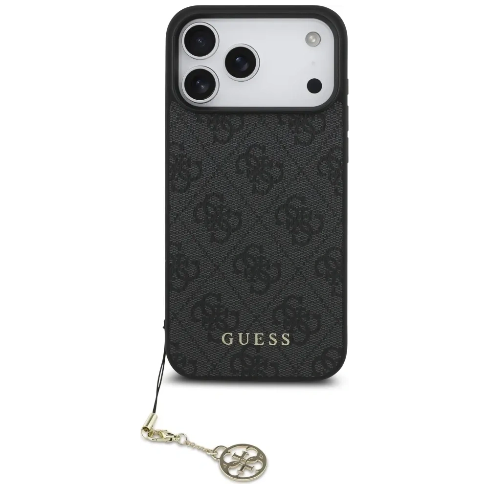 Etui Guess 4G Charms Collection MagSafe do Apple iPhone 17 Pro Max czarny