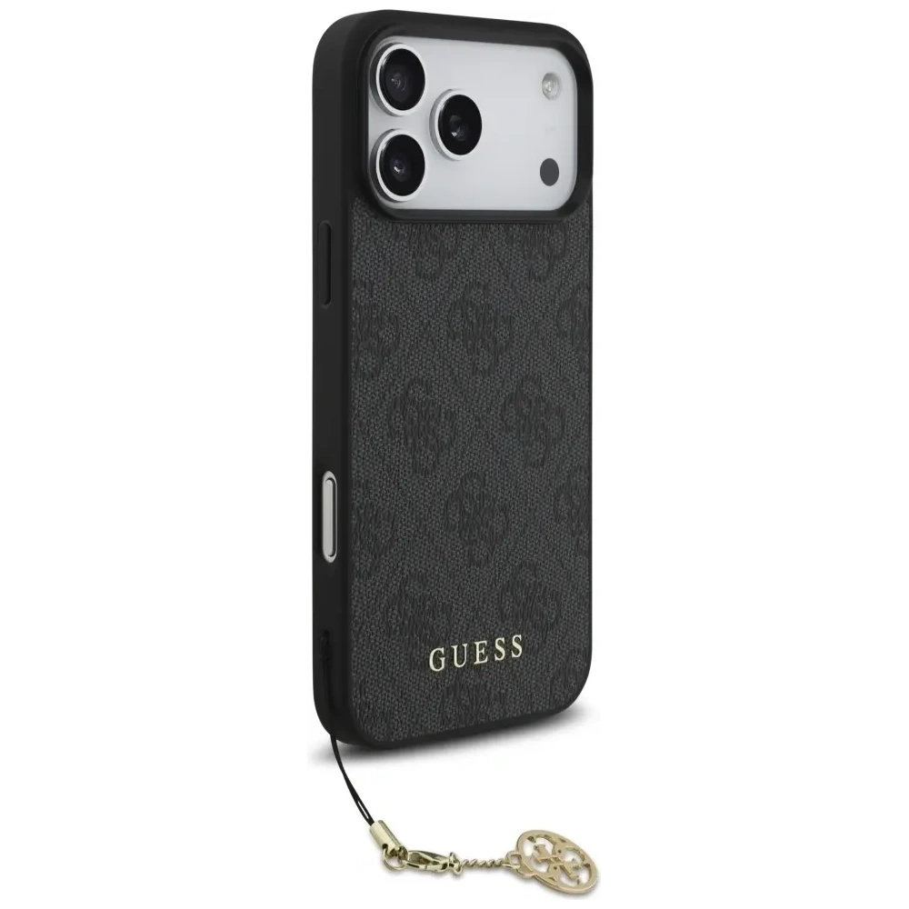 Etui Guess 4G Charms Collection MagSafe do Apple iPhone 17 Pro Max czarny