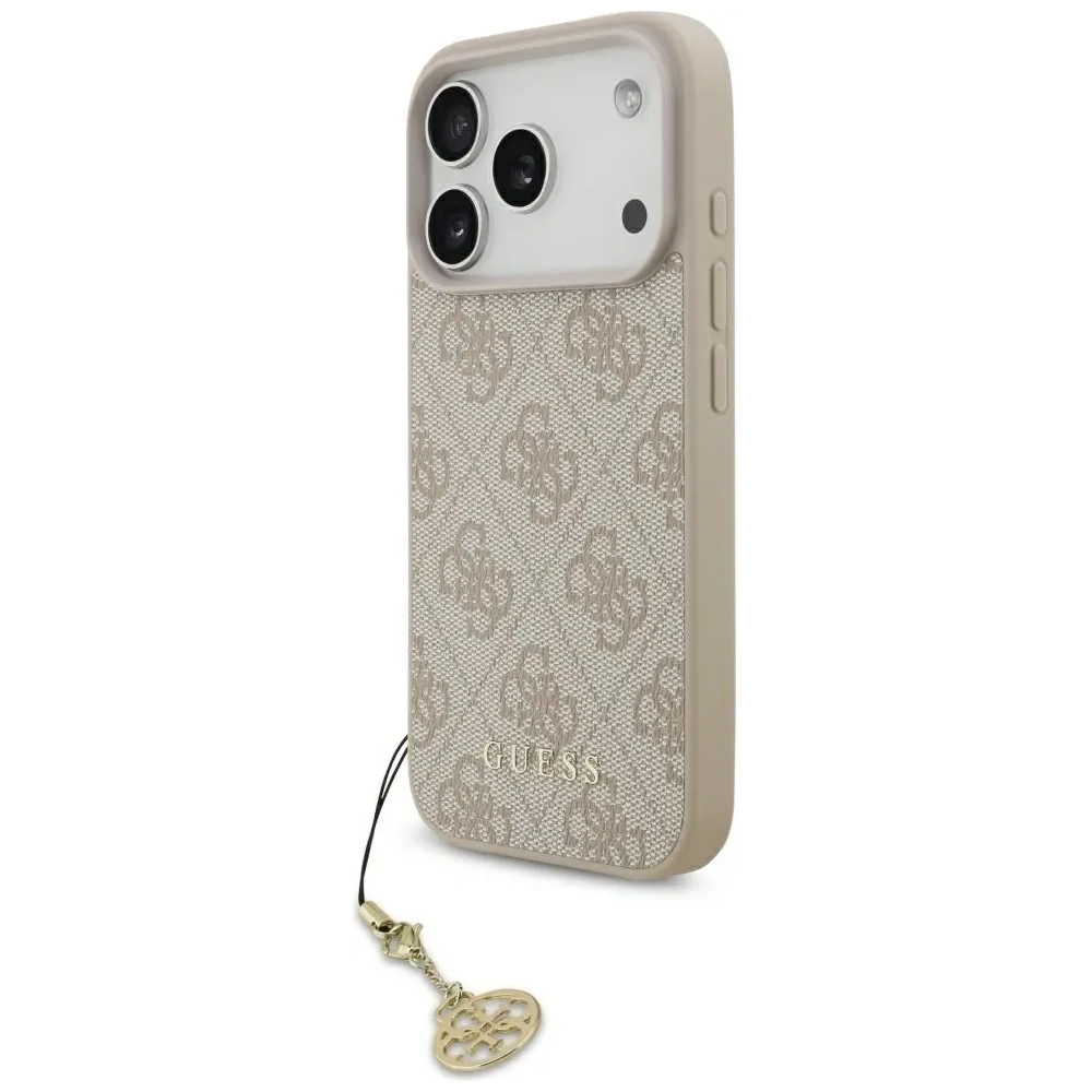 Etui Guess 4G Charms Collection MagSafe do Apple iPhone 17 Pro różowy