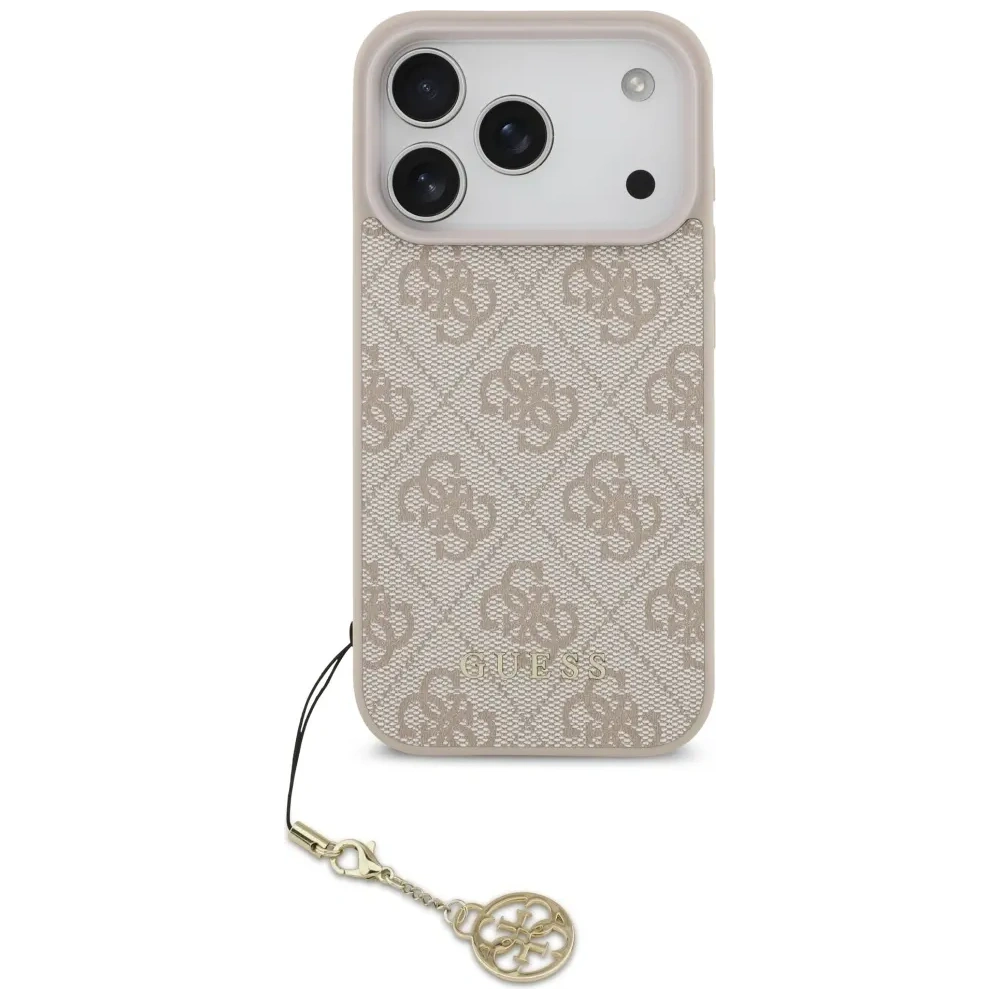 Etui Guess 4G Charms Collection MagSafe do Apple iPhone 17 Pro różowy