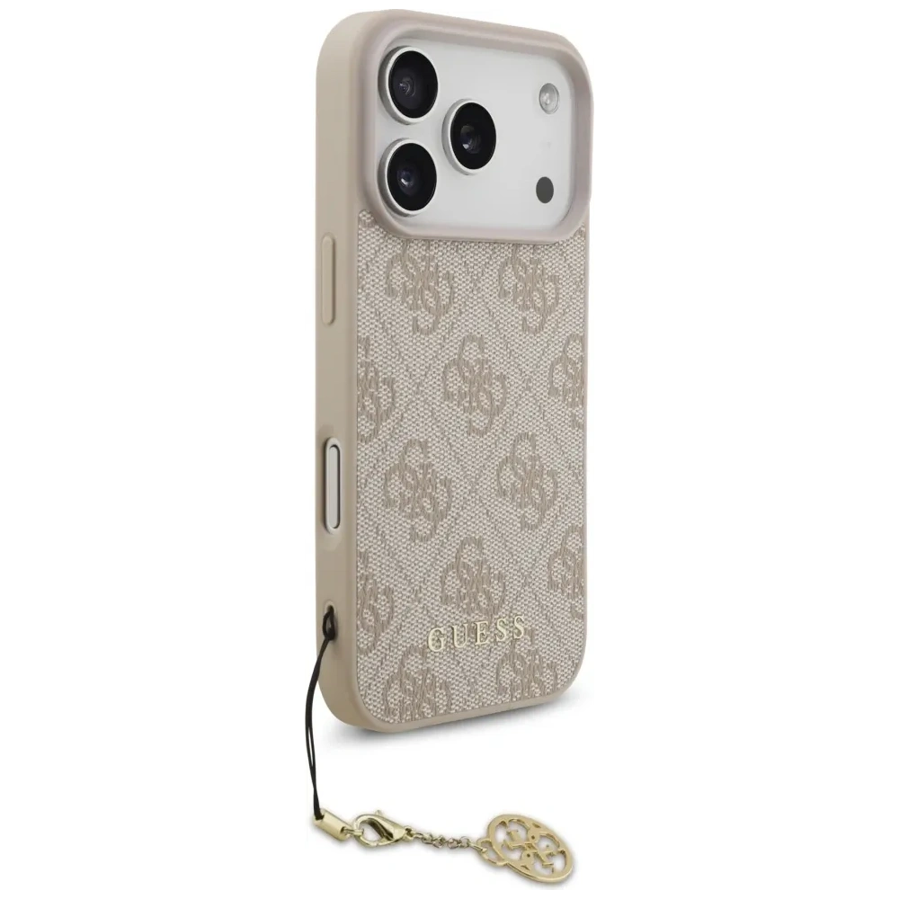 Etui Guess 4G Charms Collection MagSafe do Apple iPhone 17 Pro różowy