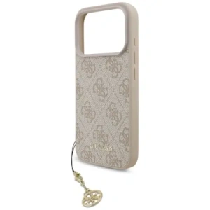 Etui Guess 4G Charms Collection MagSafe do Apple iPhone 17 Pro różowy