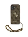 Etui Guess 4G Strap 4G Classic Logo do Apple iPhone 16 brązowy