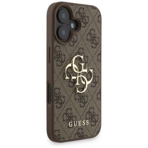 Etui Guess 4G Strap 4G Classic Logo do Apple iPhone 16 brązowy