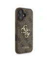 Etui Guess 4G Strap 4G Classic Logo do Apple iPhone 16 brązowy