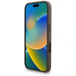 Etui Guess 4G Strap 4G Classic Logo do Apple iPhone 16 brązowy