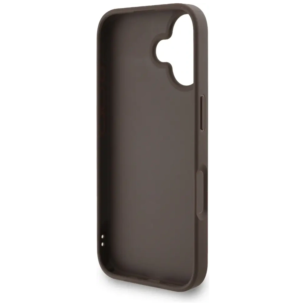 Etui Guess 4G Strap 4G Classic Logo do Apple iPhone 16 brązowy