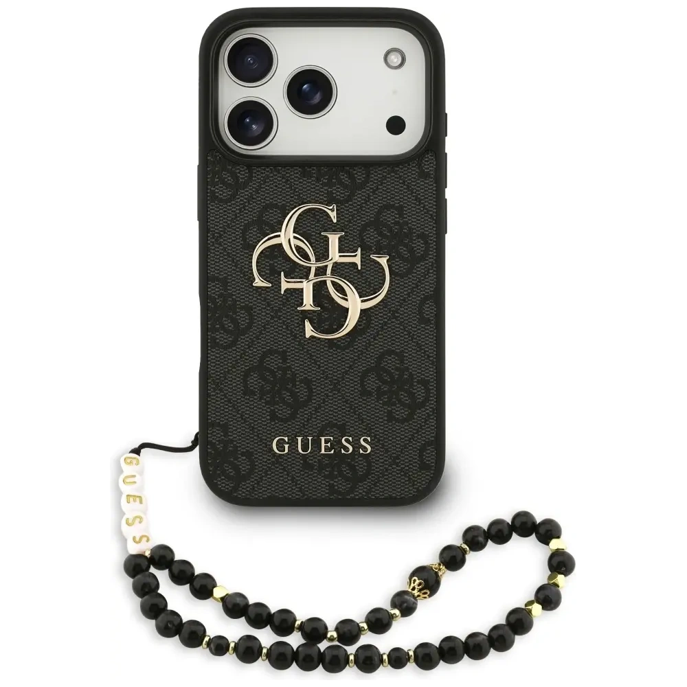 Etui Guess 4G Strap 4G Classic Logo do Apple iPhone 17 Pro czarny