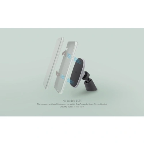 Kup Următorul text tradus este:Uchwyt magnetic pentru mașină Moshi SnapTo Magnetic Car Mount (Gray) - MOSH055GRY - {ean13} - Sklep Home Screen