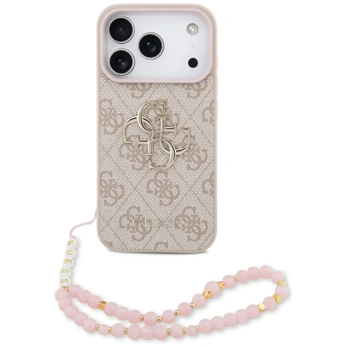 Etui Guess 4G Strap 4G Classic Logo do Apple iPhone 17 Pro różowy