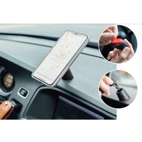 Kup Moshi Qi magnetische Autohalterung SnapTo Magnetische Autohalterung mit drahtloser Aufladung mit 10W induktiver Aufladung (Schwarz) - MOSH056BLK - {ean13} - Sklep Home Screen