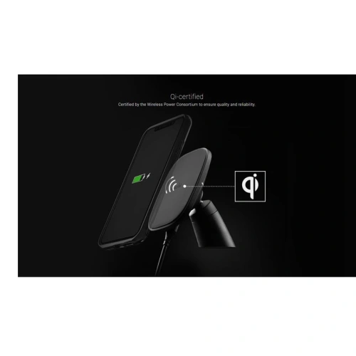 Kup Magnetický držák do auta Qi Moshi SnapTo Magnetic Car Mount s bezdrátovým nabíjením 10W (Černý) - MOSH056BLK - {ean13} - Sklep Home Screen